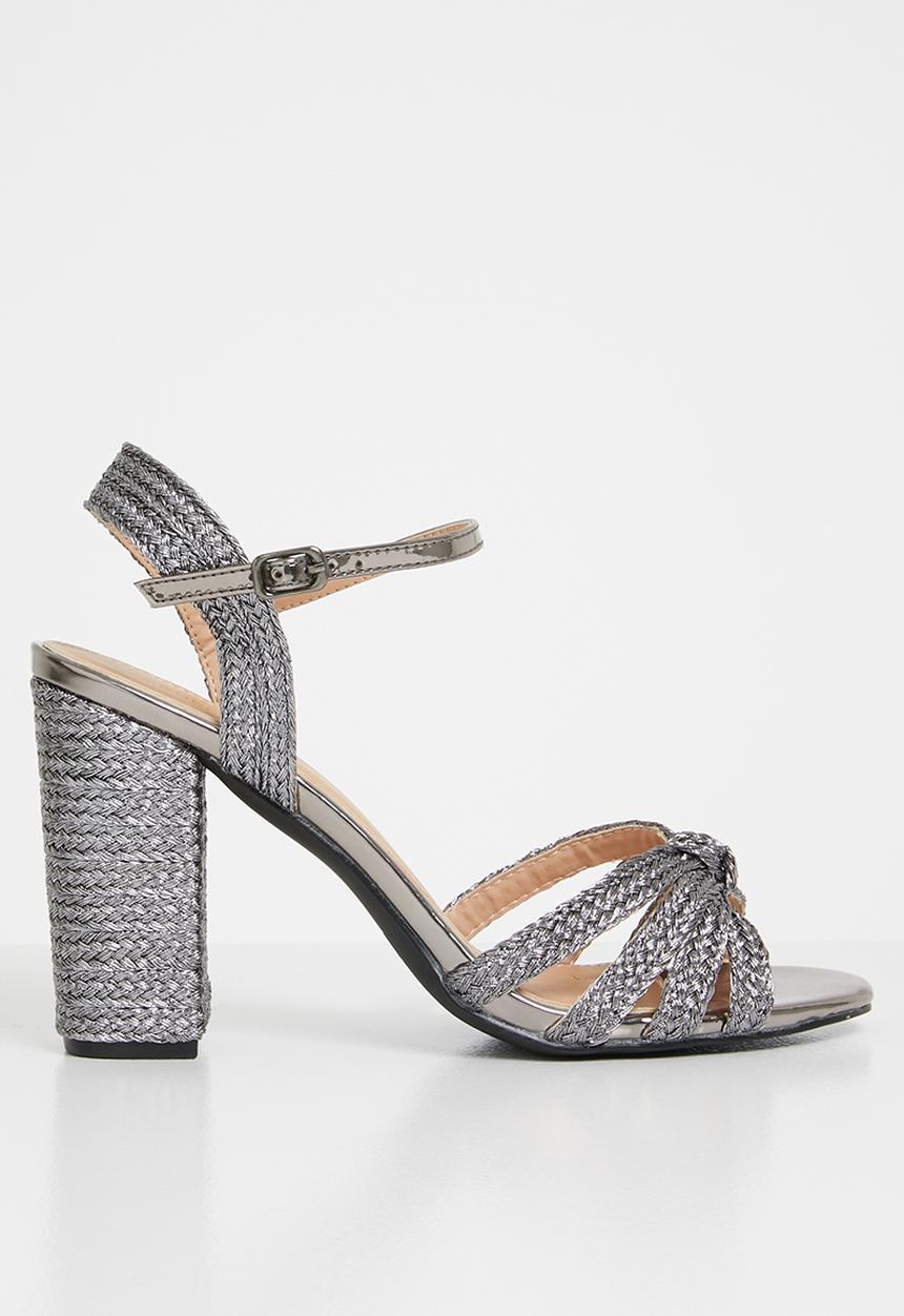 Superbalist - Josie woven heel - silver