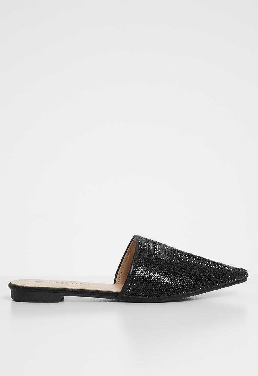 Superbalist - Lauren pointed slide - black