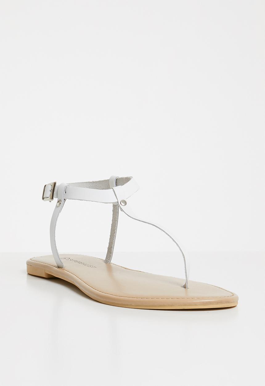 Superbalist - T-bar sandal - white