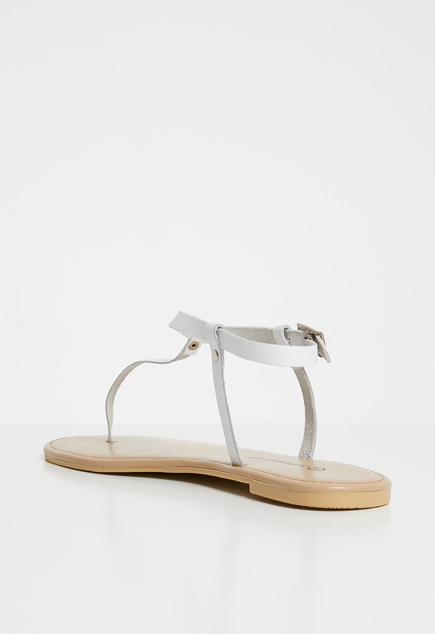 Superbalist - T-bar sandal - white
