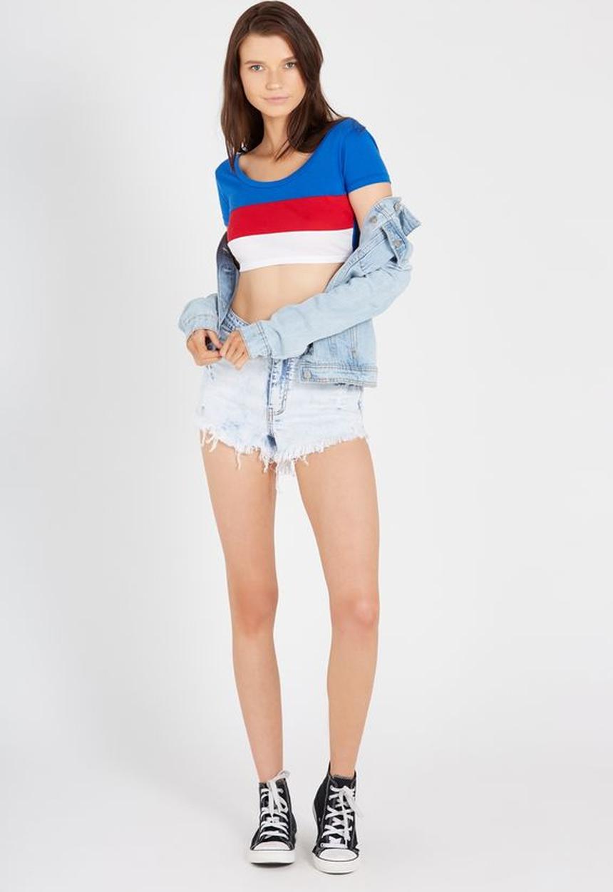 Supré  - Printed tiny tee- multi