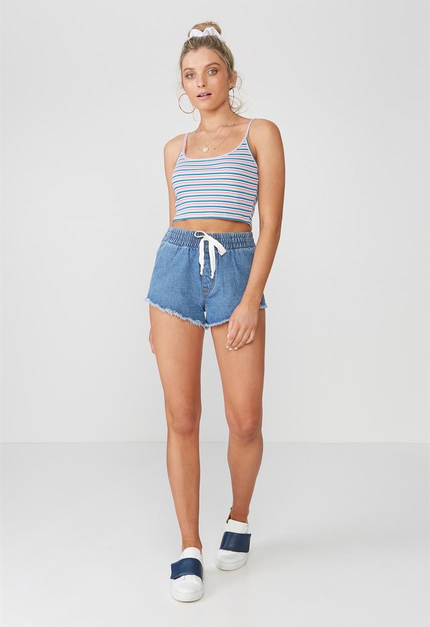Supré  - Rebecca rib cami - lollie stripe