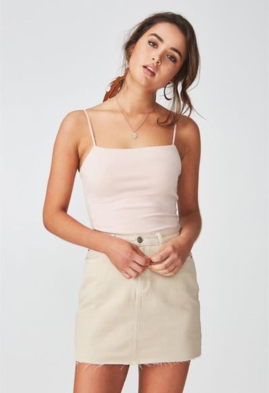 Supré  - Square neck cami - pink 