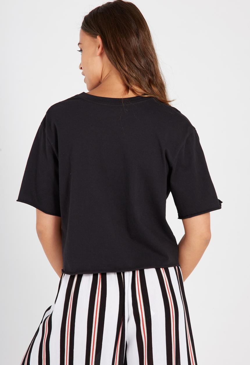 Supré  - Snap side tee - black 