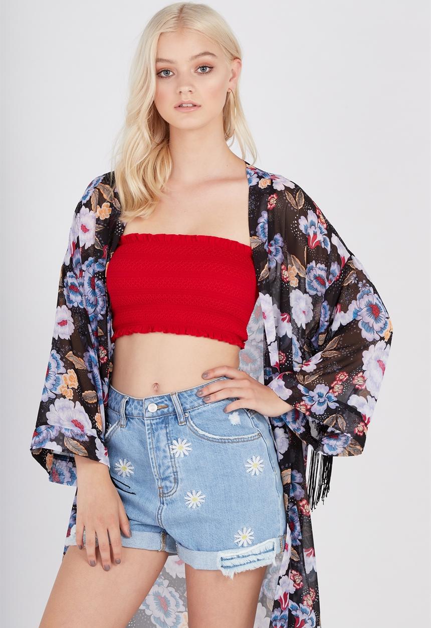 Supré  - Shirred bandeau - red 