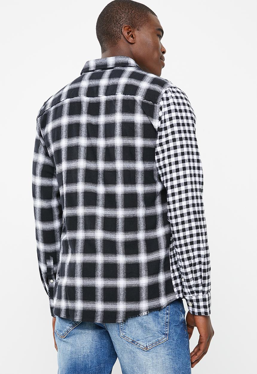 Only & Sons - Ocean rock check shirt - black
