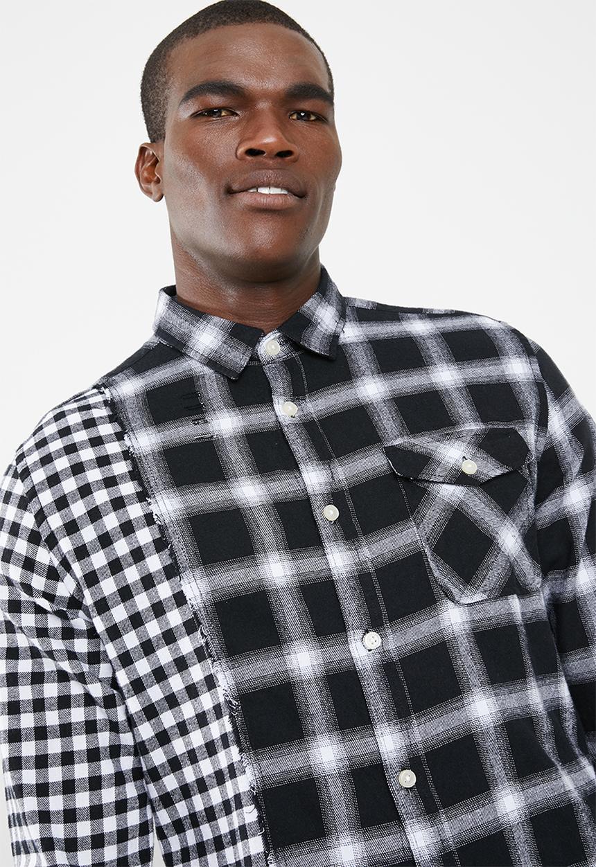 Only & Sons - Ocean rock check shirt - black