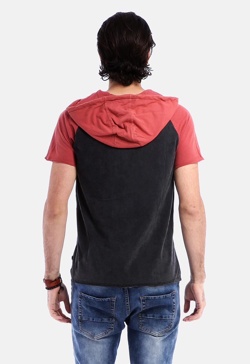 St Goliath - Laurence Hooded Raglan Tee 