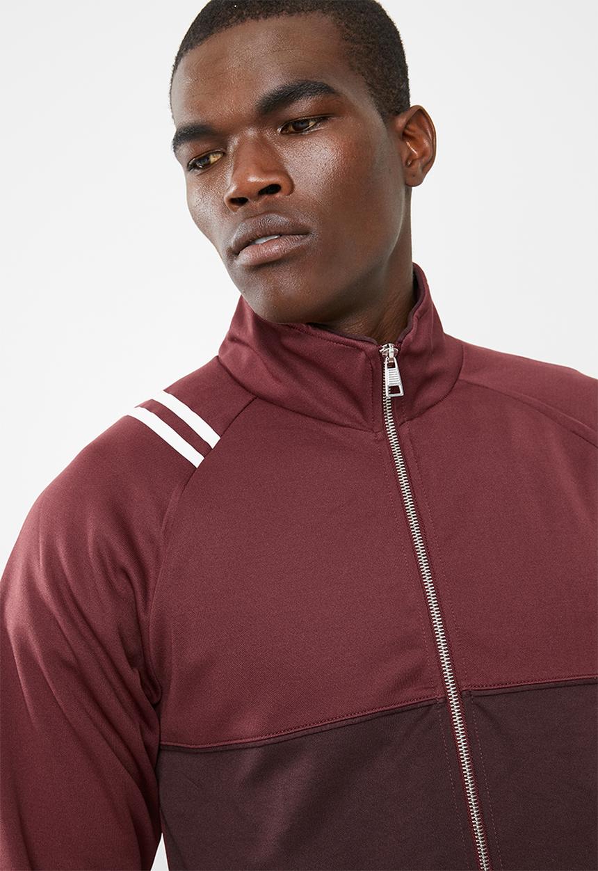 Only & Sons - Teo track jacket - burgundy