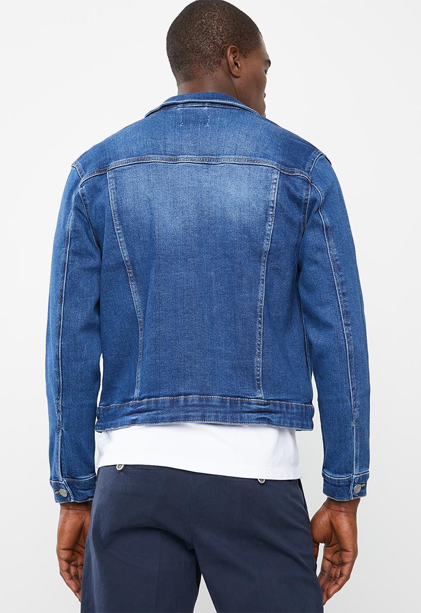 Only & Sons - Coin badge jacket - blue 