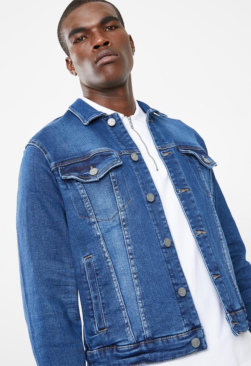 Only & Sons - Coin badge jacket - blue 