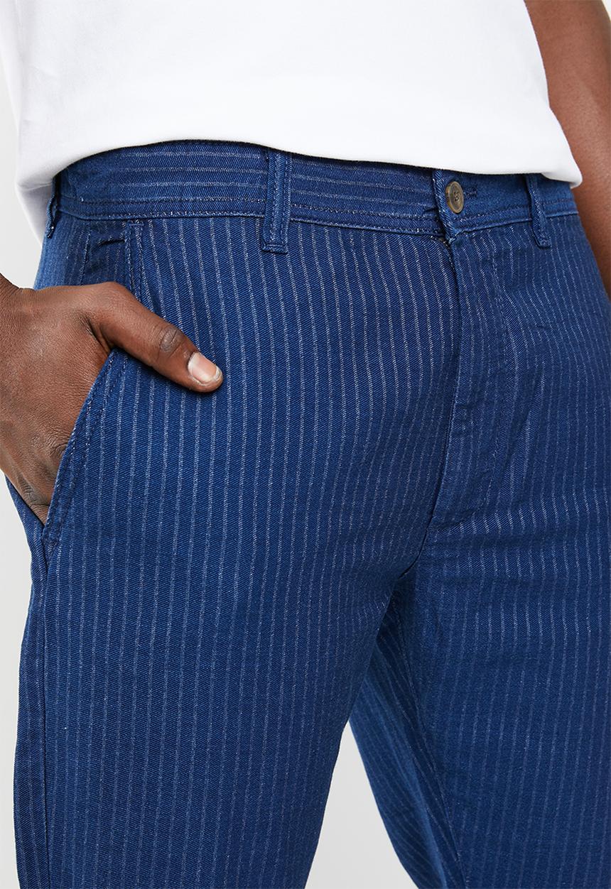 Only & Sons - Beam stripe pants - blue 