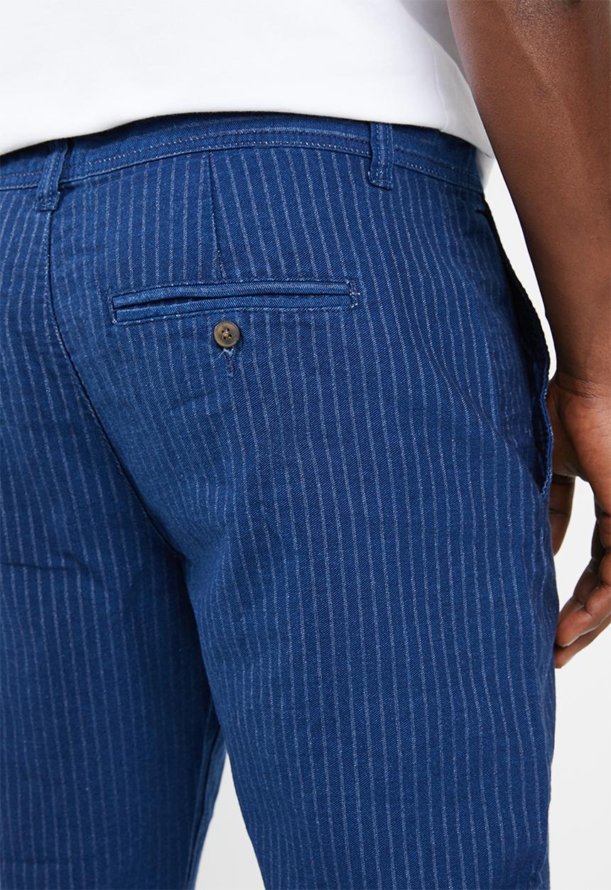 Only & Sons - Beam stripe pants - blue 