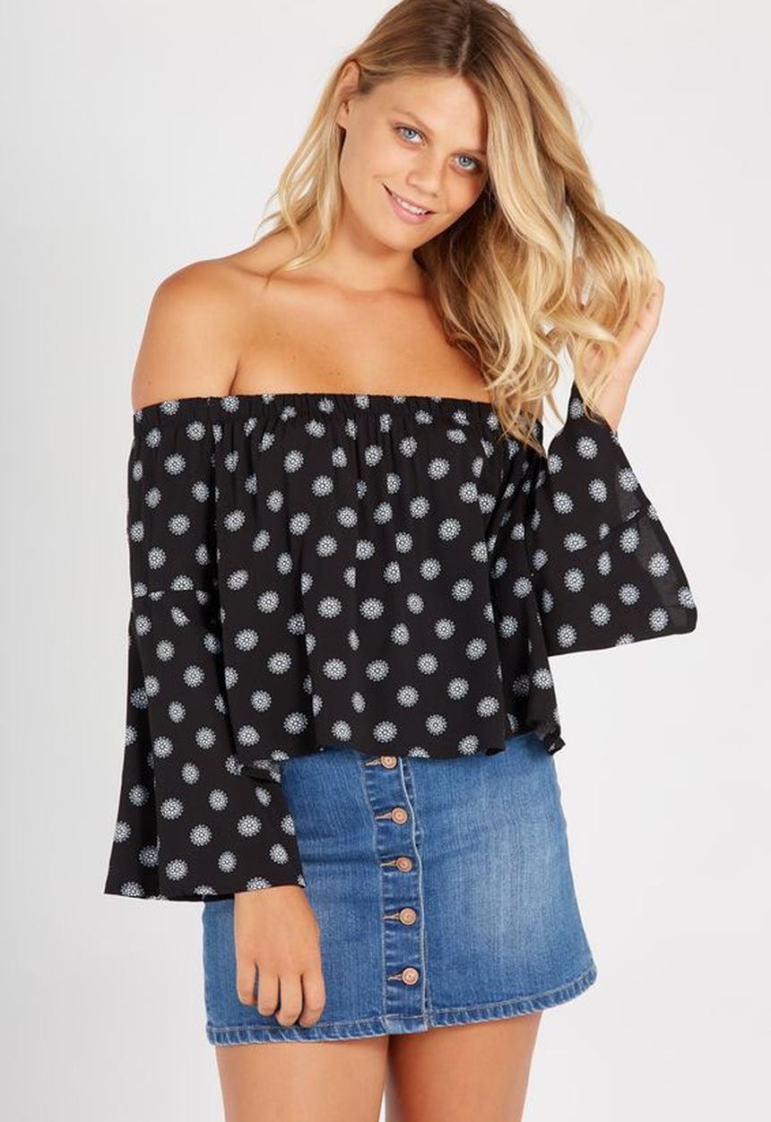 Supré  - Off shoulder top - black