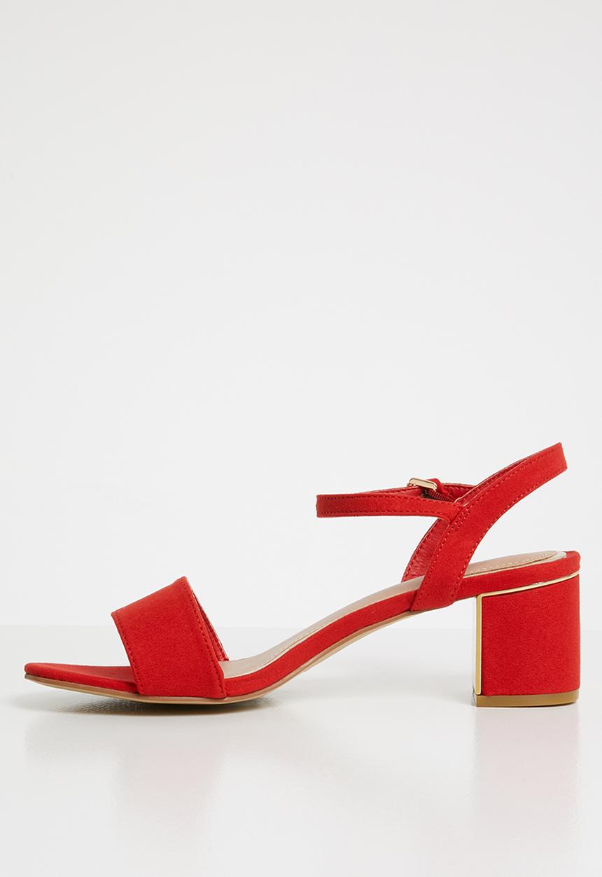 New Look - Wide fit steel - red