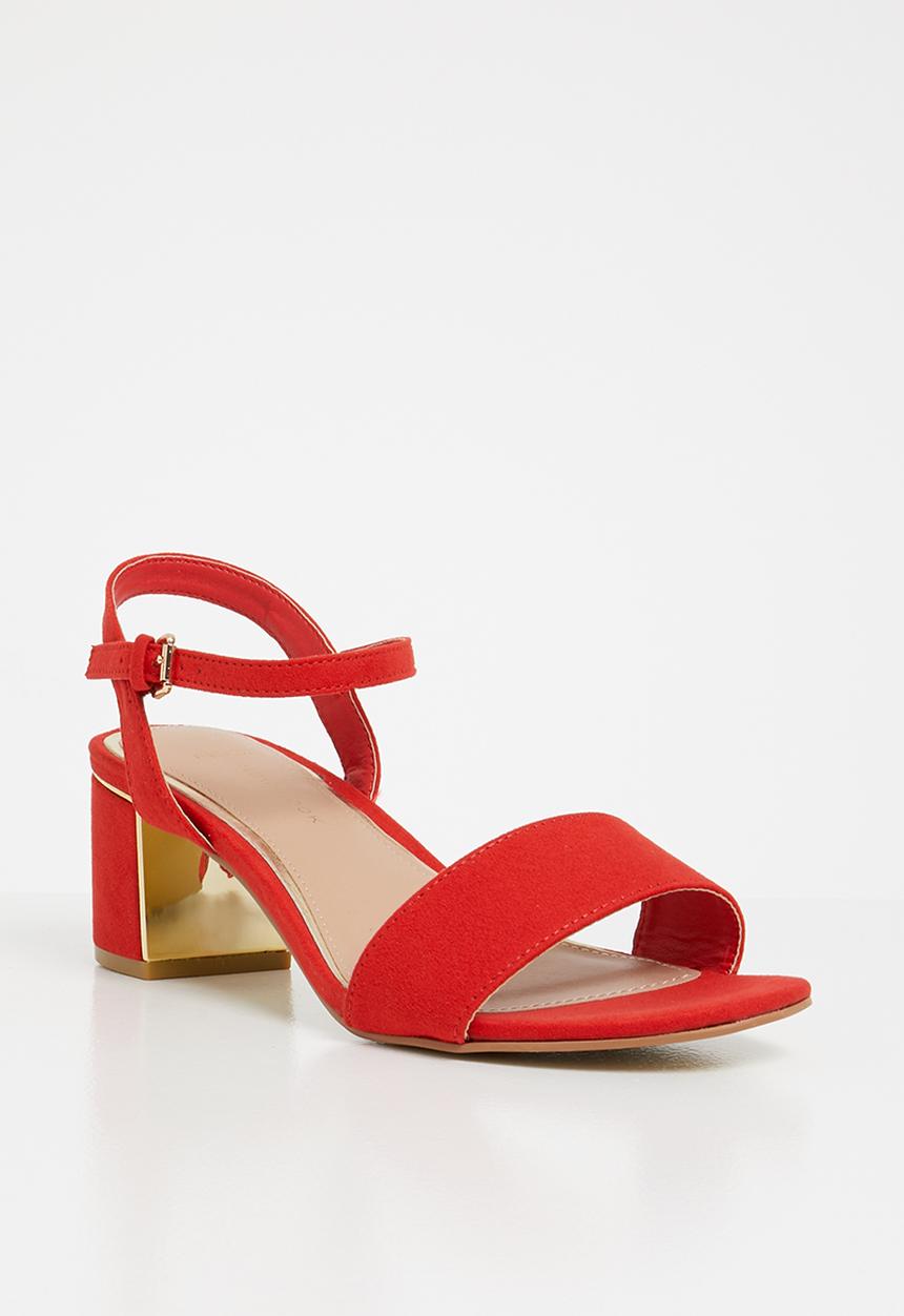 New Look - Wide fit steel - red