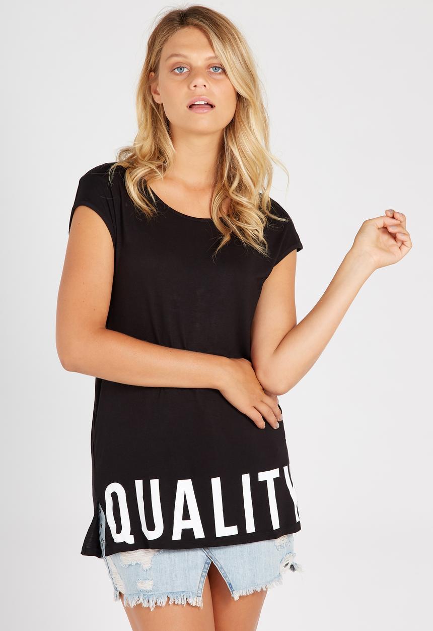 Supré  - 80s tee - black