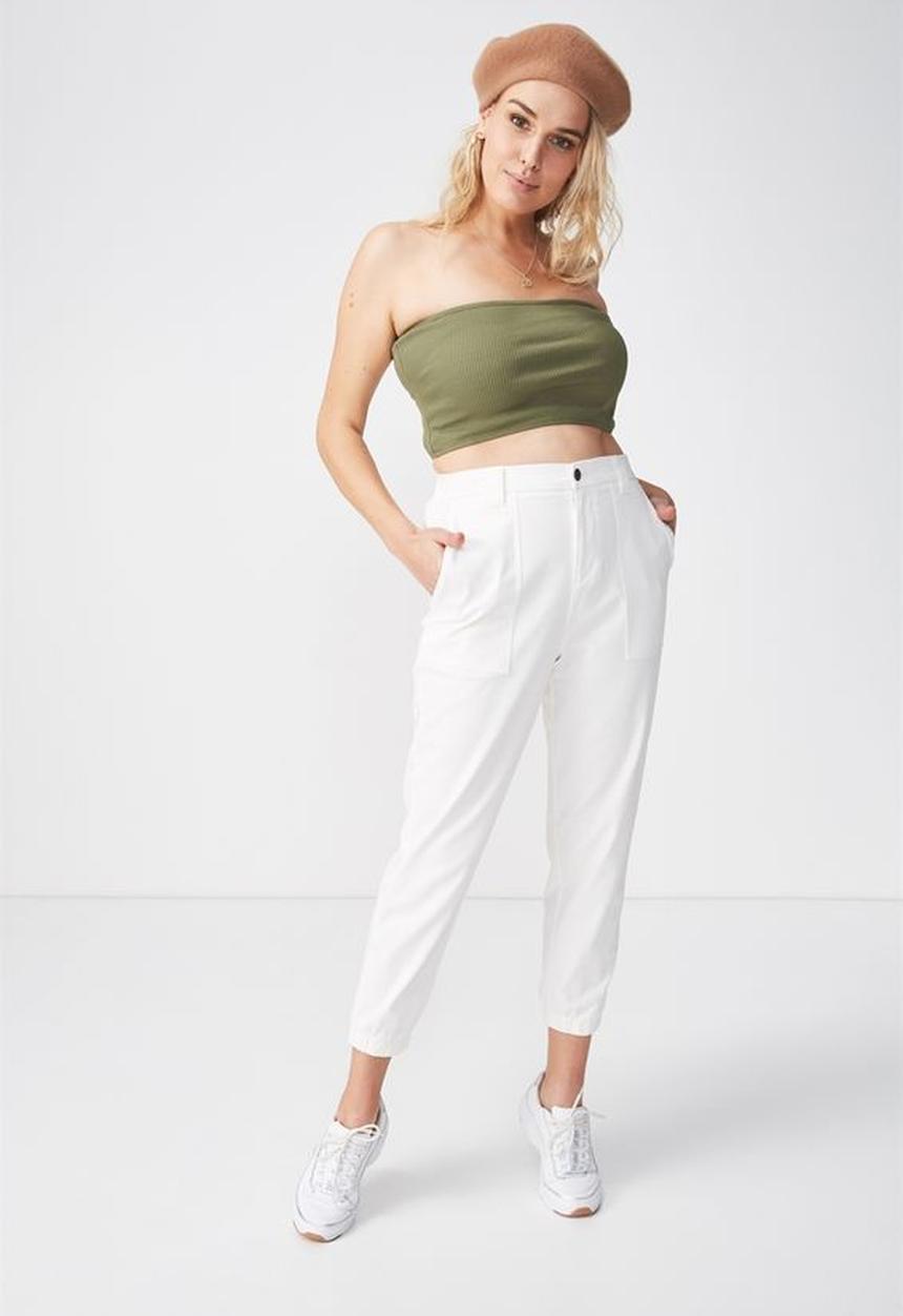 Supré  - Bella rib boobtube - light khaki