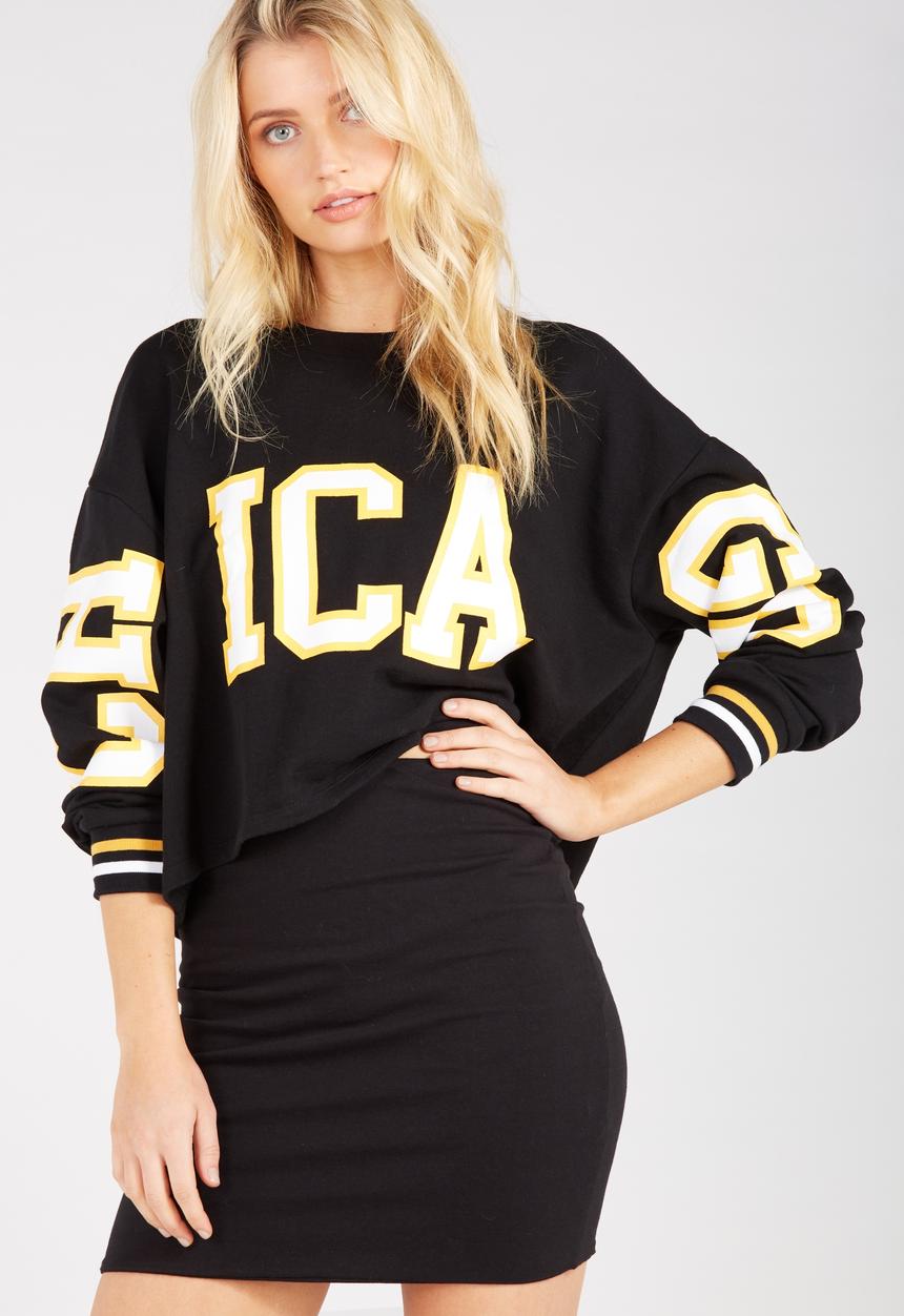 Supré  - Fitted mini double layer skirt - black
