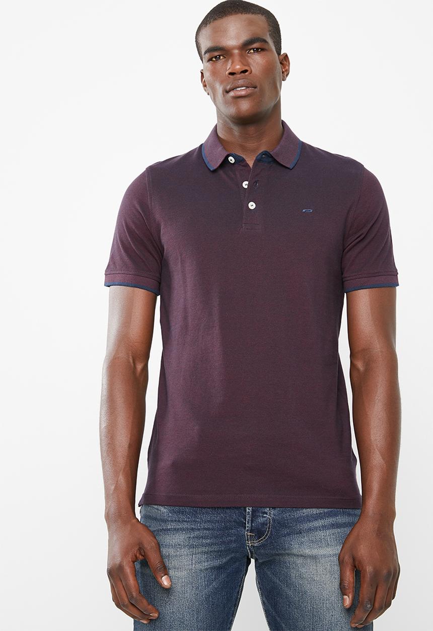 Jack & Jones - Paulo polo - maroon