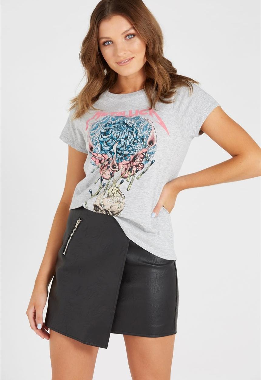 Supré  - Licence long tee nirvana - grey