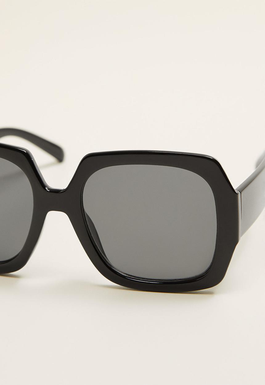 MANGO - Diagonal sunglasses - black