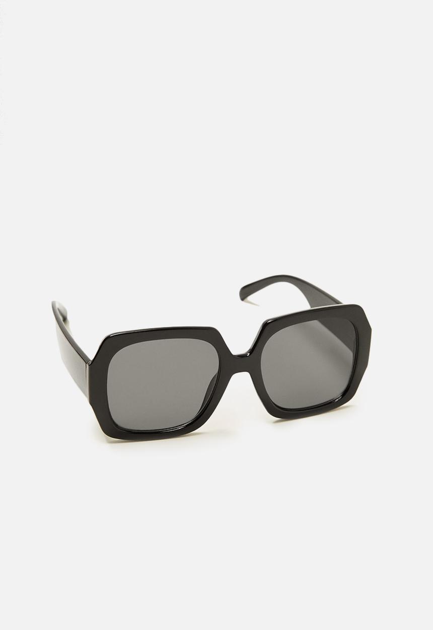MANGO - Diagonal sunglasses - black