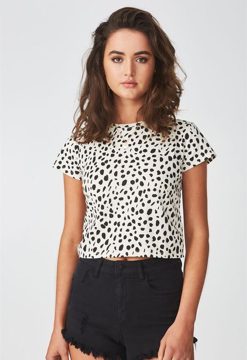Supré  - Printed baby tee - white 