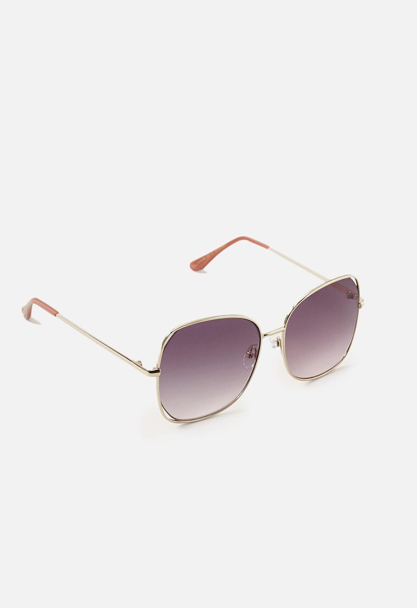 MANGO - Retro sunglasses - gold