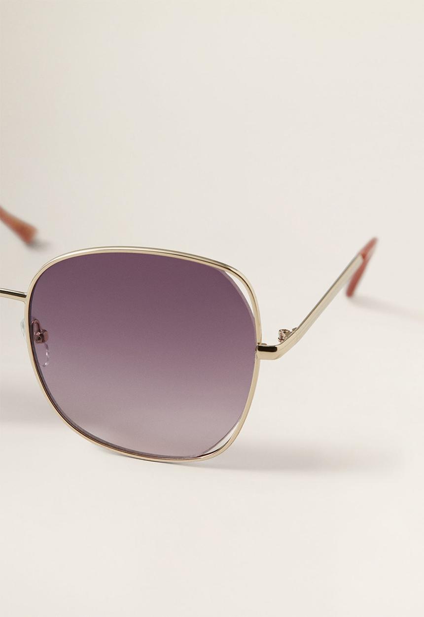 MANGO - Retro sunglasses - gold
