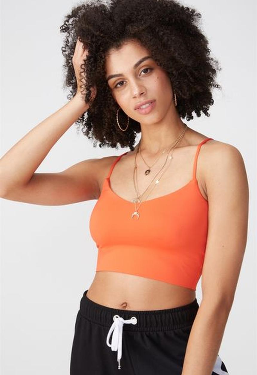 Supré  - Luxe crop cami- orange