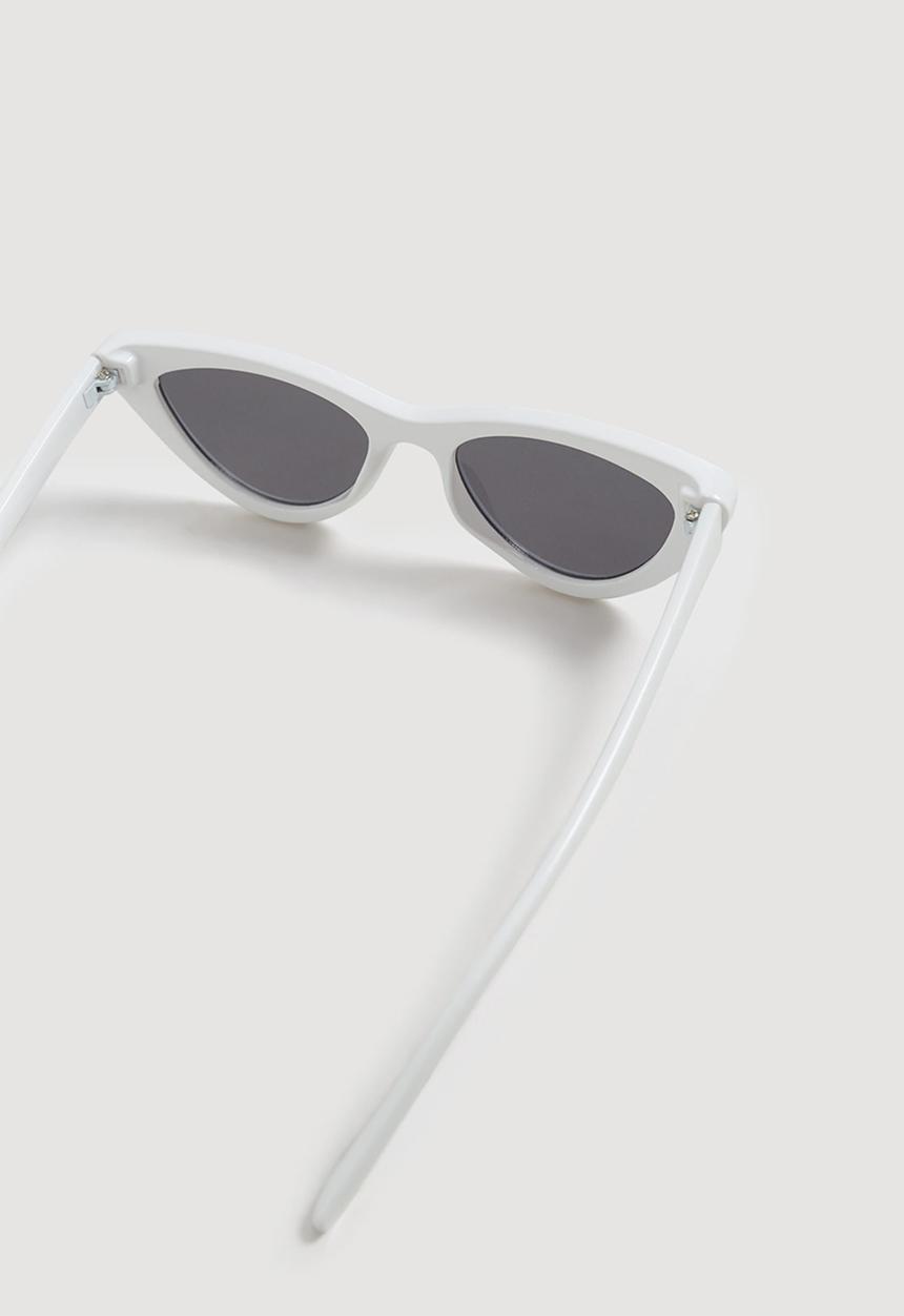 MANGO - Cat-eye sunglasses - white