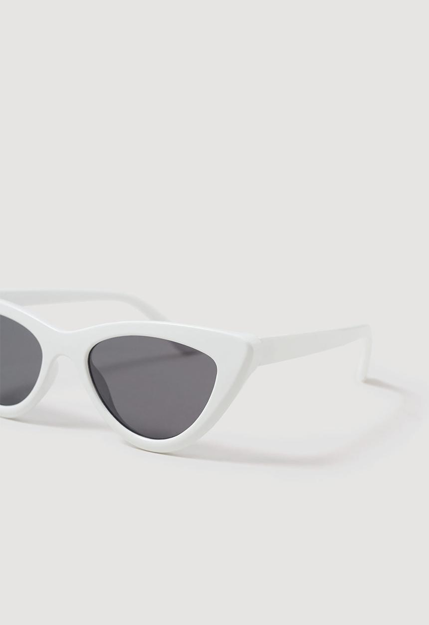 MANGO - Cat-eye sunglasses - white
