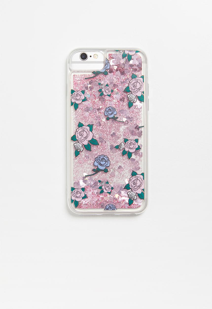 Typo - Shake it iPhone case 6,7,8 floral - pink 