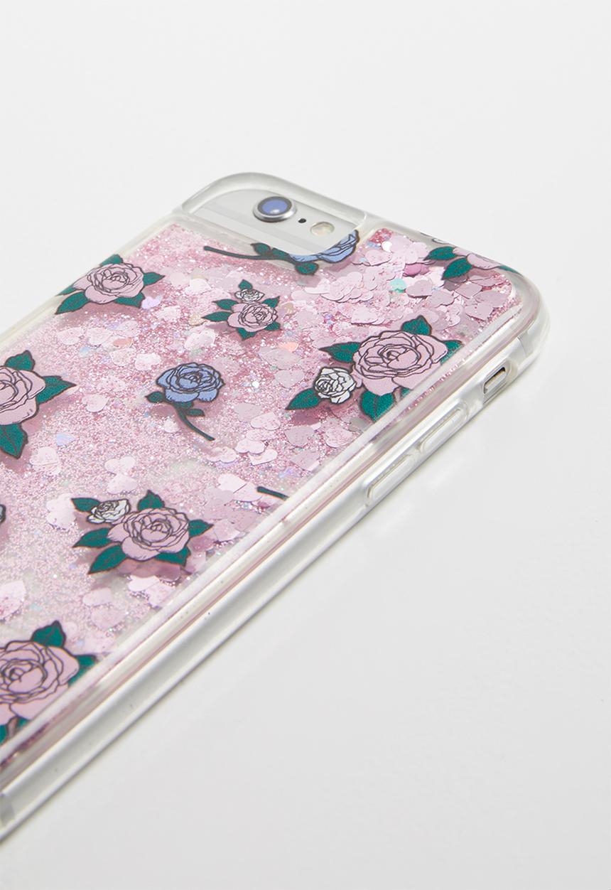 Typo - Shake it iPhone case 6,7,8 floral - pink 