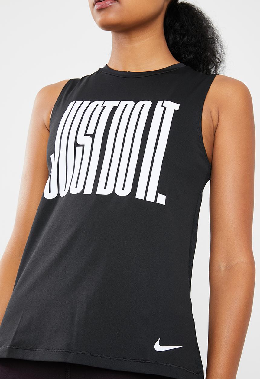 Nike - tank muscle - black & white