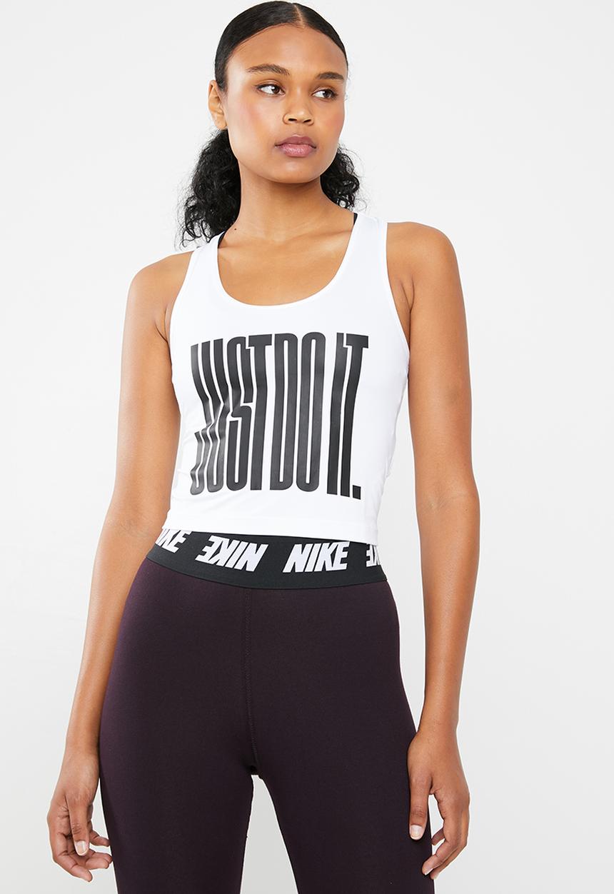 Nike - Np tank crop blocked - white & black