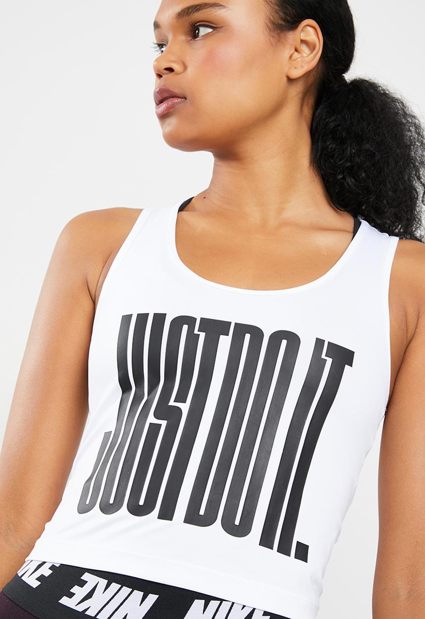 Nike - Np tank crop blocked - white & black