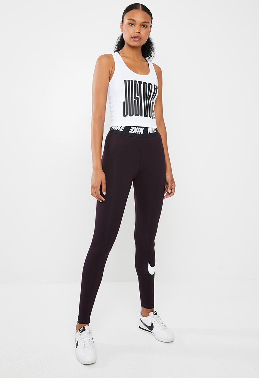 Nike - Np tank crop blocked - white & black