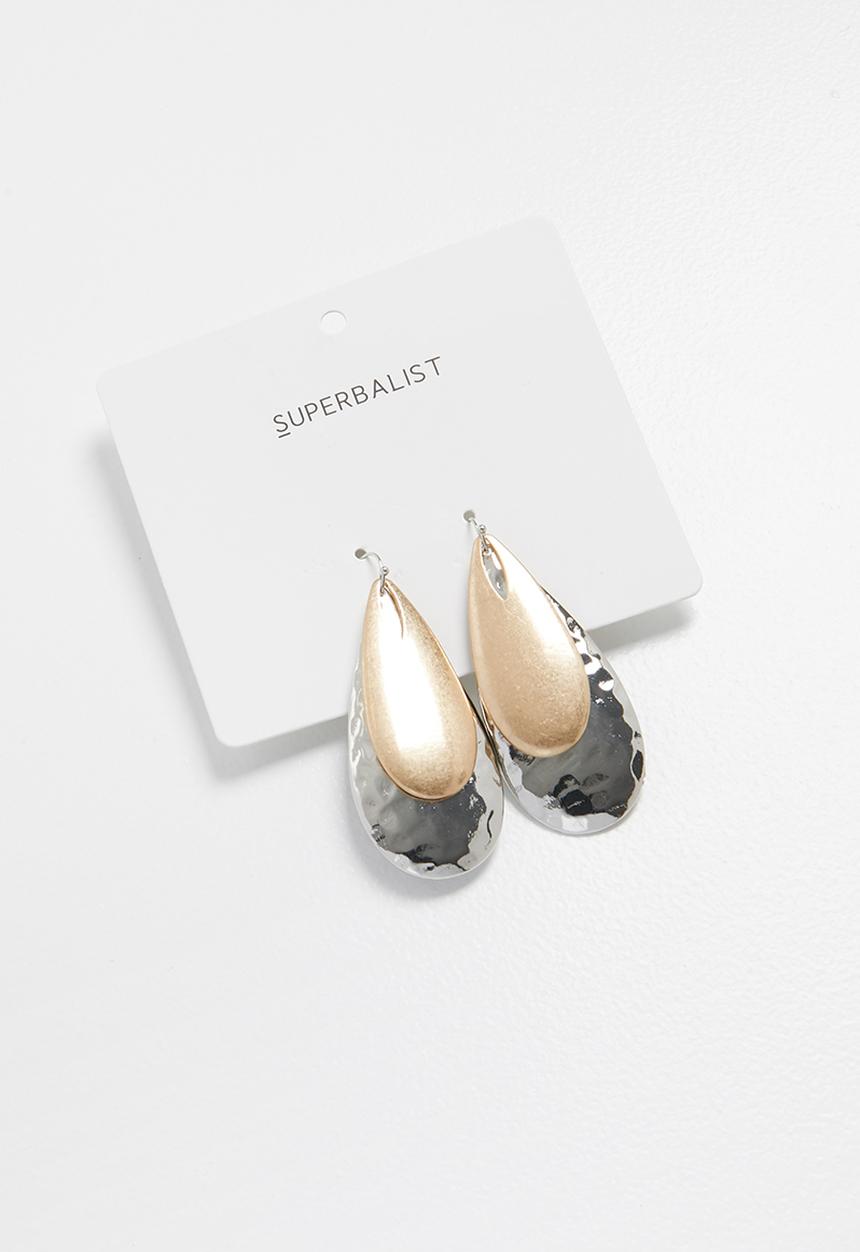 Superbalist - Cara drop earrings - gold & silver
