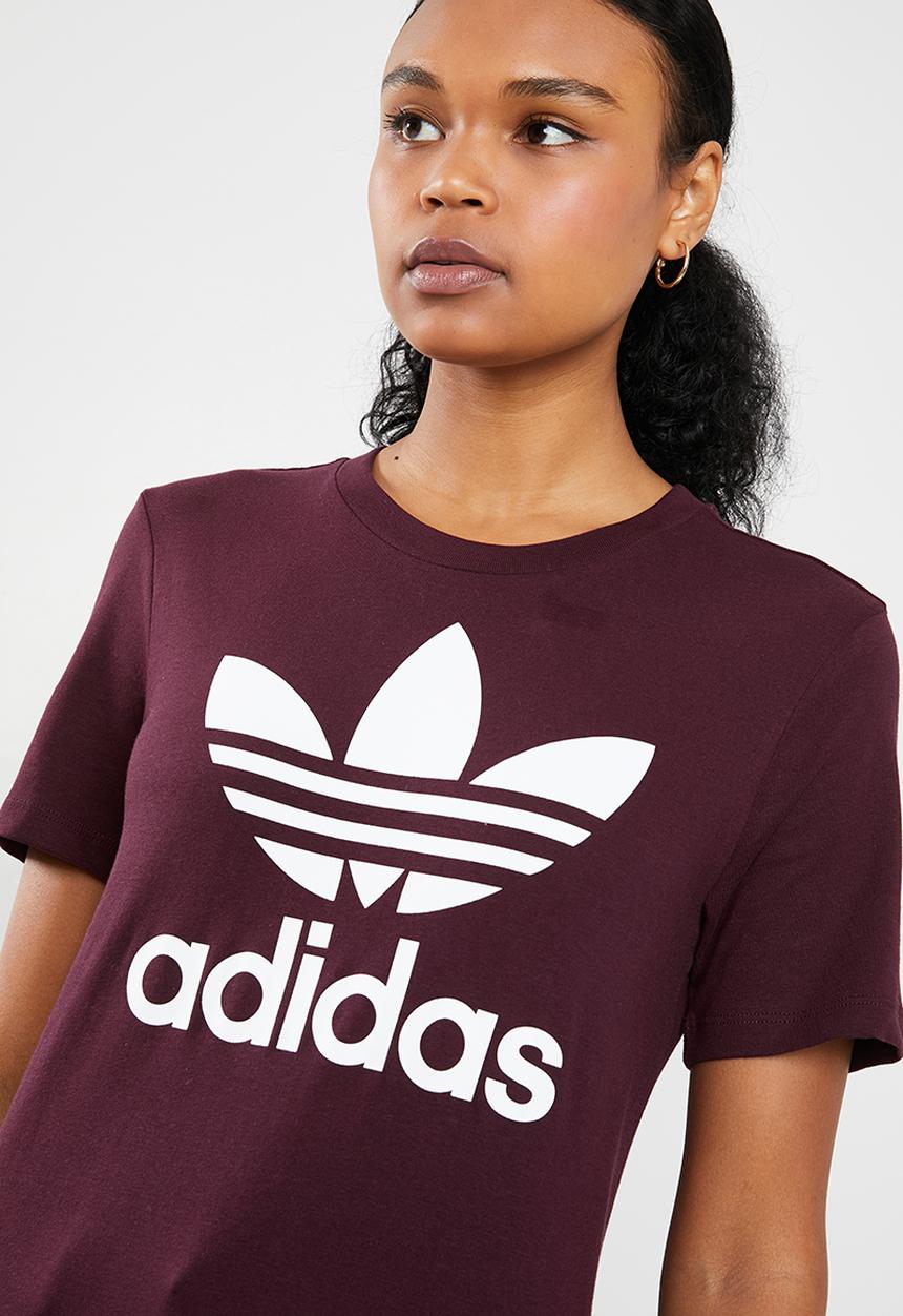 adidas Originals - Adicolour classic tee - burgundy 