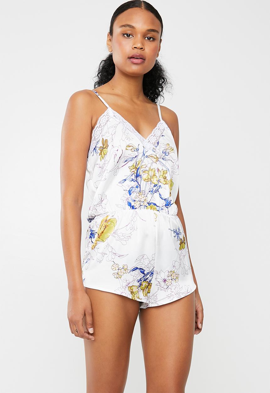 Superbalist - Sleep lace teddy - white