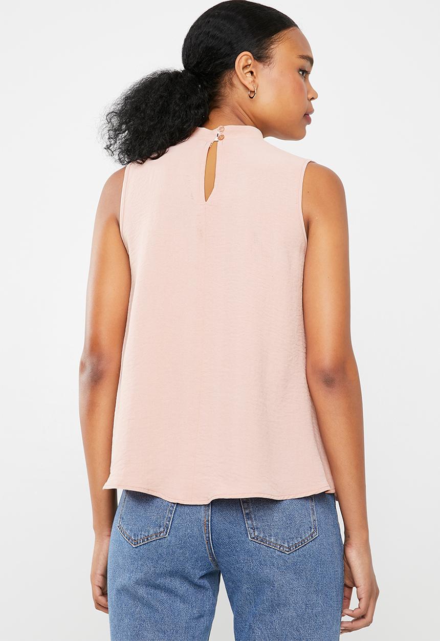 Superbalist - Sleeveless choker blouse - pink 
