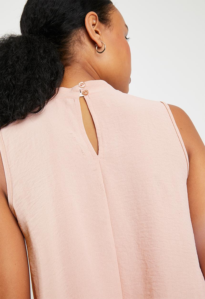 Superbalist - Sleeveless choker blouse - pink 