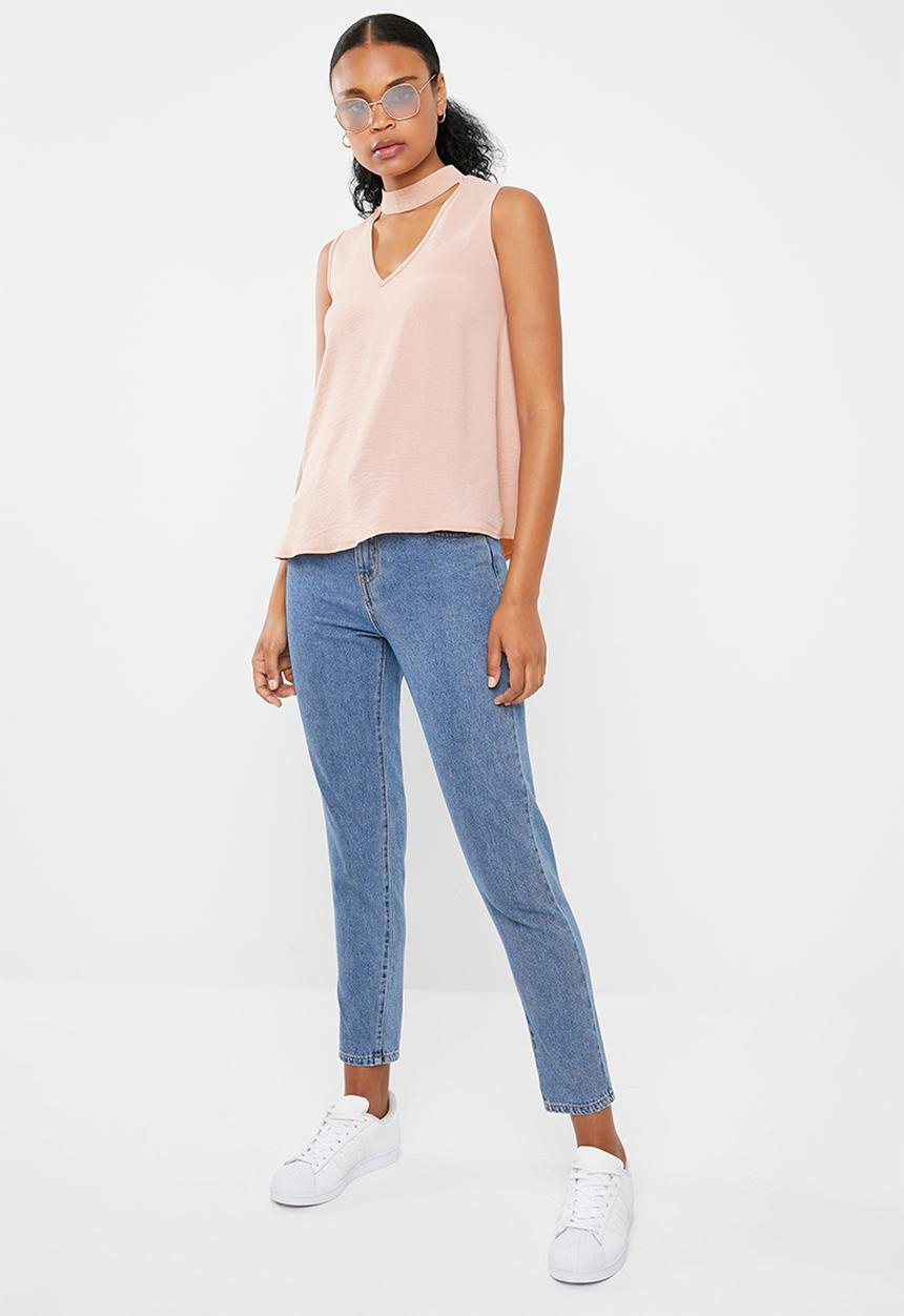 Superbalist - Sleeveless choker blouse - pink 