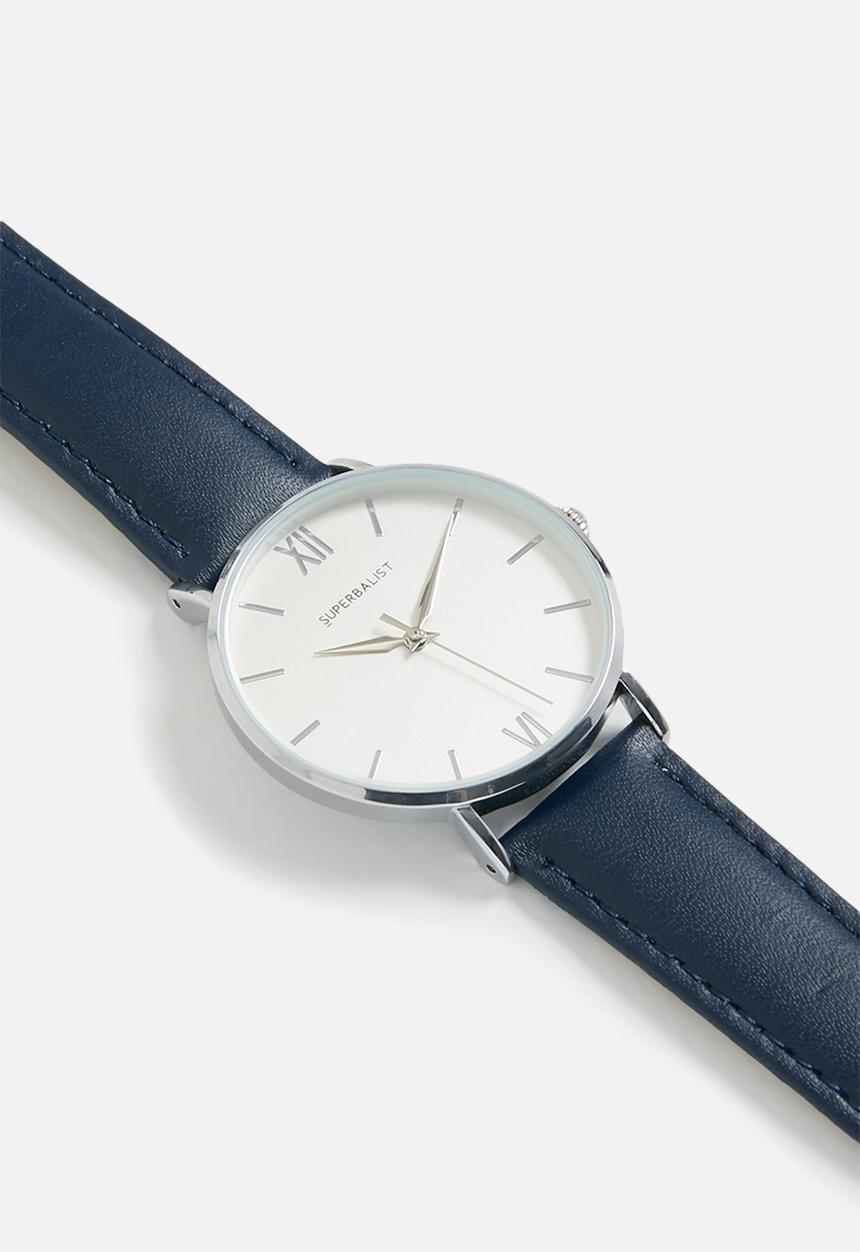Superbalist - Lucy leather watch - navy