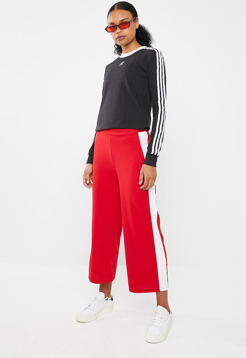 adidas Originals - 3 stripes long sleeve tee - black