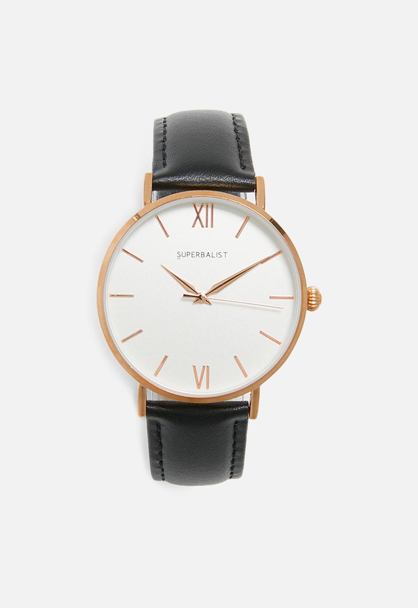 Superbalist - Lucy leather watch - black