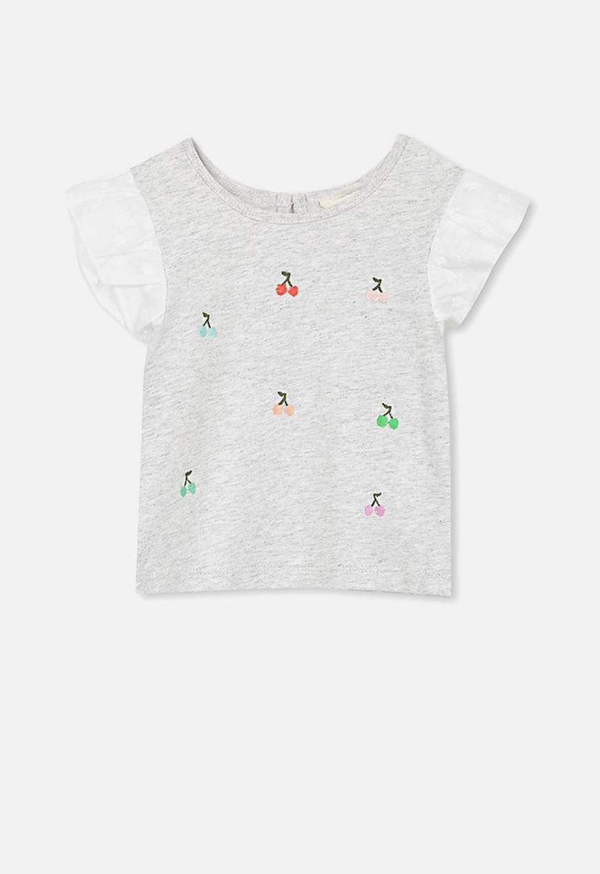 Cotton On - Gigi flutter top - grey