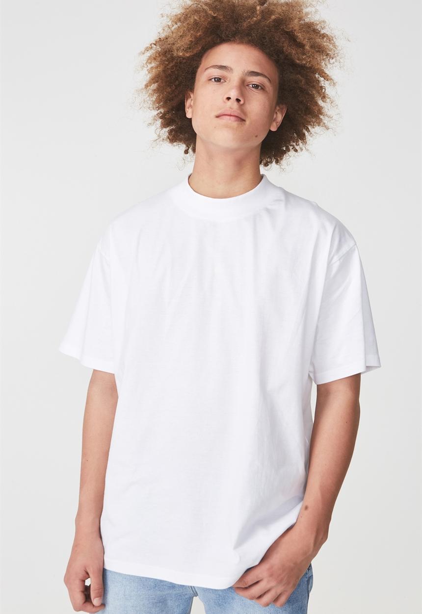Factorie - Short sleeve stand T-shirt - white